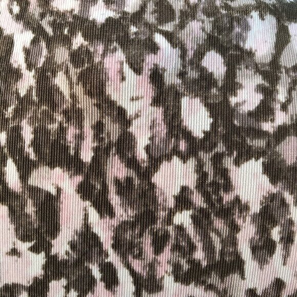 Chico's Easywear Twin 2 PC Set Jacket Size 0/1 Shell Slinky Leopard Brown Pink - Picture 9 of 12